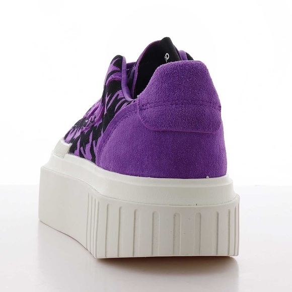 Adidas Hypersleek Houndstooth Platform Sneaker 5.5 Purple Black - Picture 5 of 8